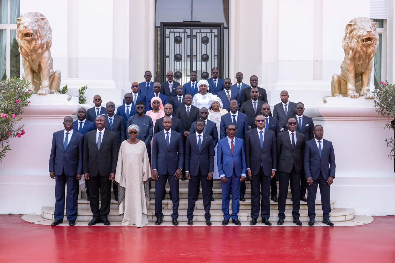 Conseil des ministres du Gouvernement dirigé par le premier ministre Ousmane Sonko
